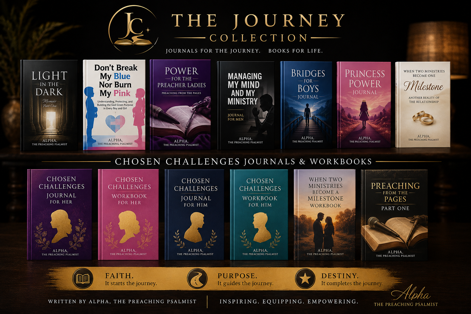 The Journey Collection books, journals and workbooks by Alpha, The Preaching Psalmist